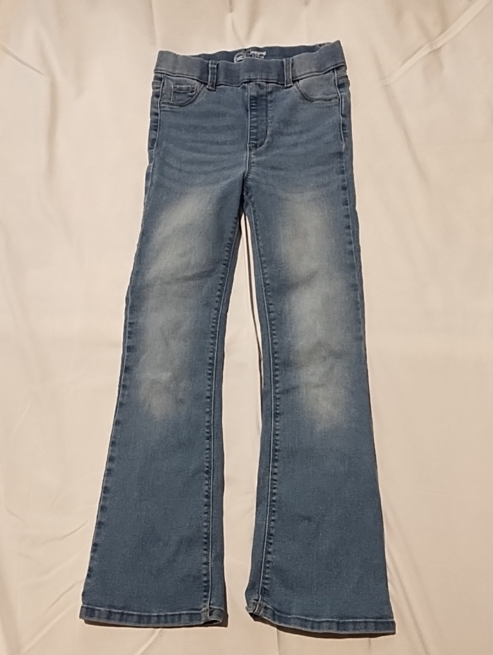 wonder nation Girls Light Blue Flared Jeggings VGC 10-12.